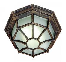  40582 RT - Benkert 1-Light, Weblike Design, Enclosed Flush Mount Ceiling Lantern Light